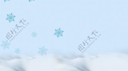 清新风冬雪小雪背景设计
