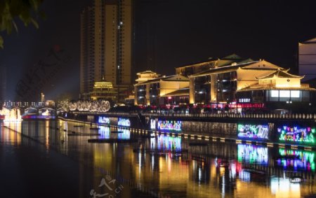 宣恩县贡水河夜景