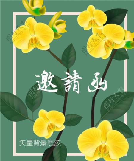 漂亮鲜花封面邀请函画册