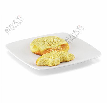 食品水果C4D模型面包