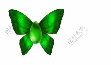 绿蝴蝶加绿宝石
