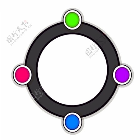 彩色圆环目录图标