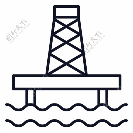 海水油井图标
