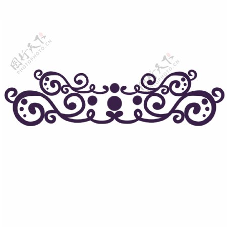 紫色花纹欧式