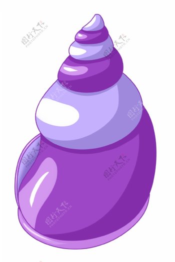 紫色海螺图案