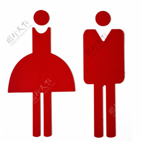 男女洗手间门牌标志