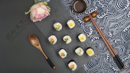 日式料理系列之紫菜包饭寿司卷组合2