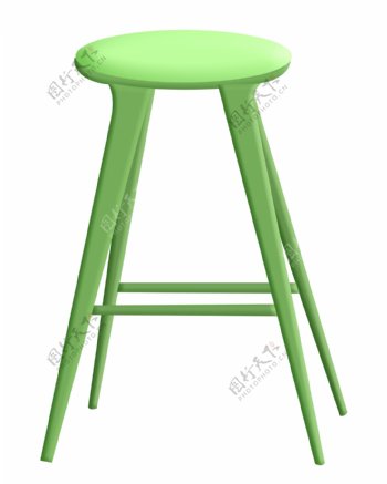 绿色椅子家具插画