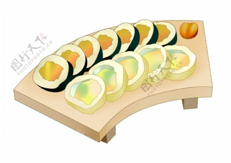 美味的寿司装饰插画