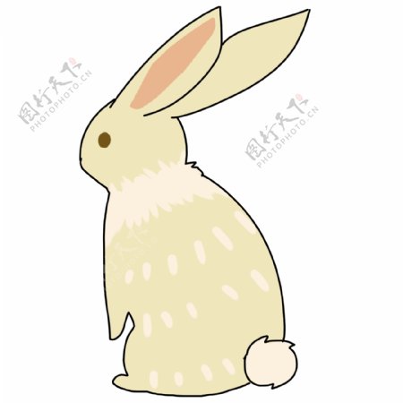 立体复活节兔子插图