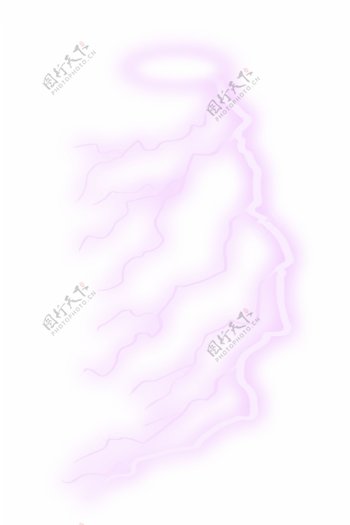 粉紫色炫酷雷电