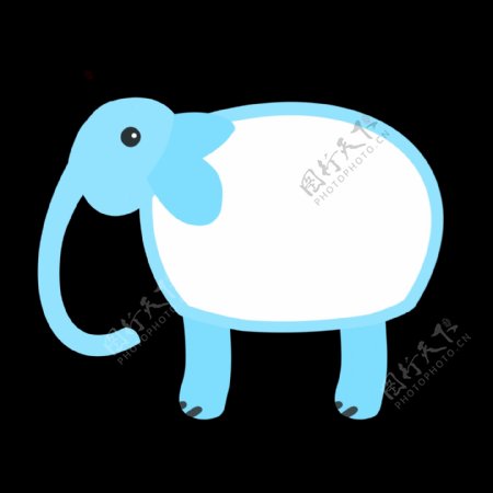 大象动物边框