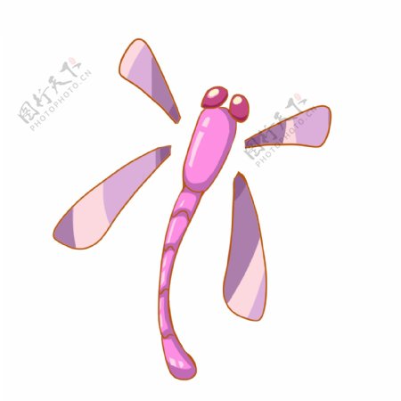 紫色虫子蜻蜓