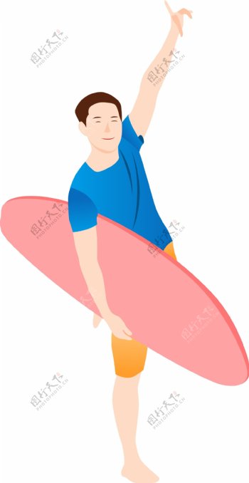 男孩玩滑板