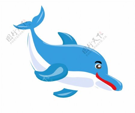 可爱海豚水生物