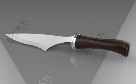 精致刀具设计匕首设计3D模型stp格式