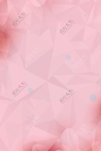 粉色几何组成暗纹背景图