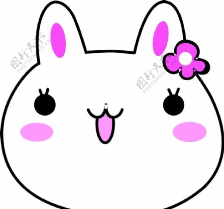 可爱唯美韩版卡通兔子