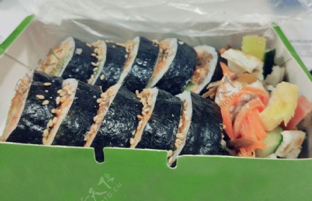 紫菜包饭寿司美食