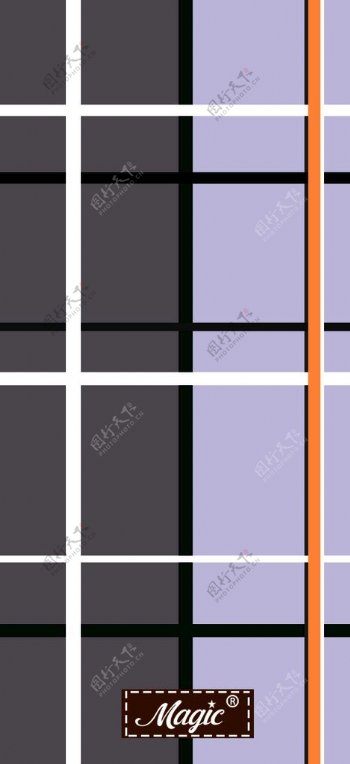 紫褐线条纹理布料手机壳矢量壳图