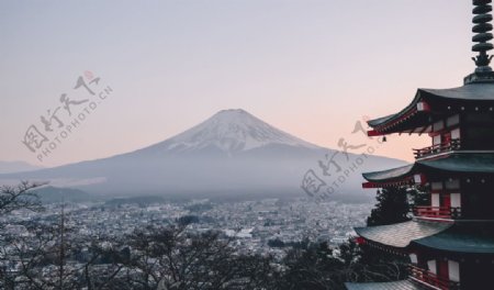 富士山唯美风景