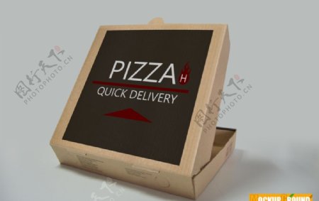 披萨盒样机