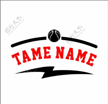 篮球印花logo