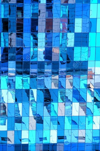 抽象派多彩抽象蓝色镜面纹理