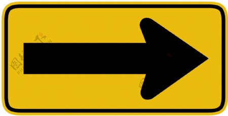 外国交通图标向右箭头标识