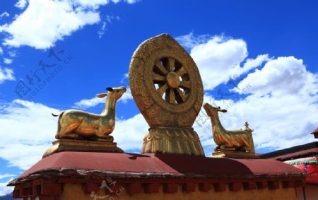 西藏拉萨风光大昭寺