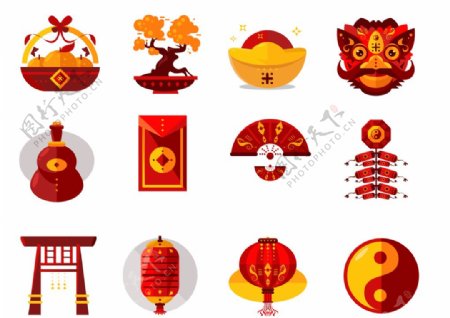 中国新年图标