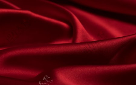 红色丝绸纹理