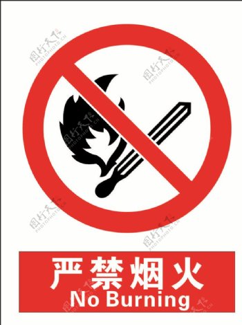 安全禁止标识牌禁止烟火