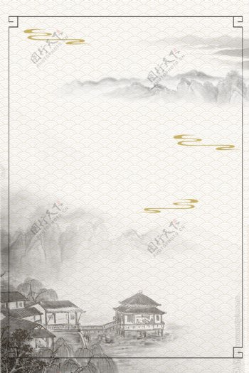 中式海报背景