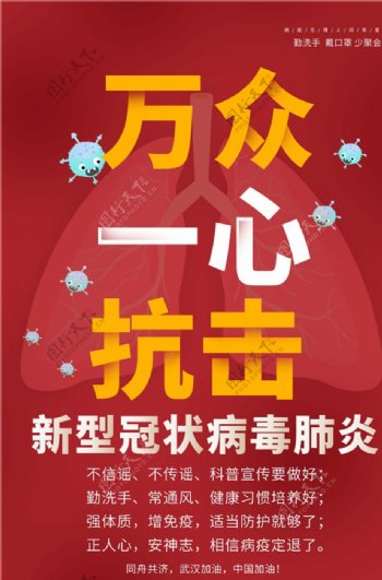 冠状病毒防疫海报