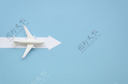飞机方向主题概念高清摄影