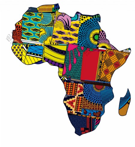 矢量非洲地图