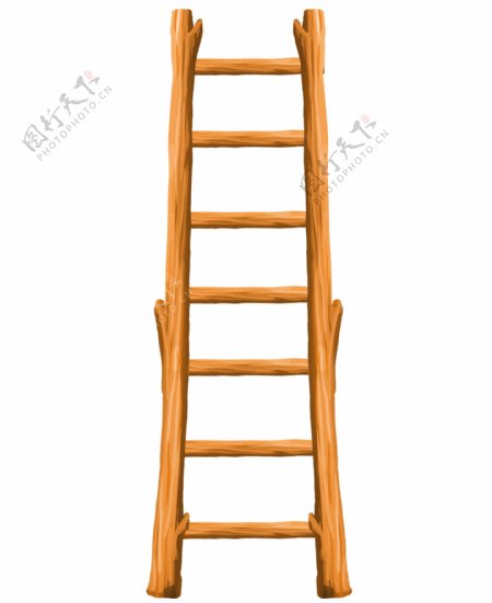 梯子木梯卡通梯子素材