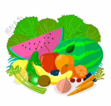 矢量水果蔬菜食品素材