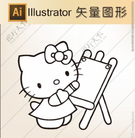 卡通剪纸动物剪纸简洁手绘