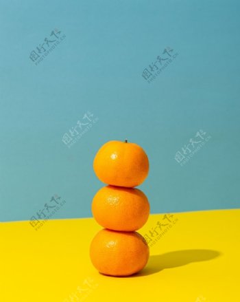 撞色橘子