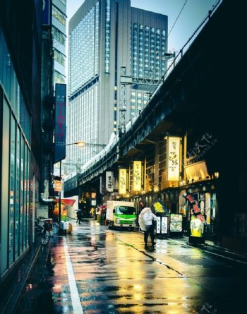 日本街道生活场景