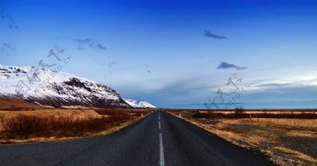 冰岛道路风景