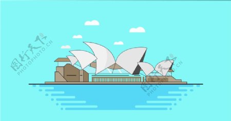 悉尼歌剧院插画