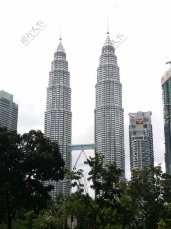 吉隆坡地标建筑双子塔