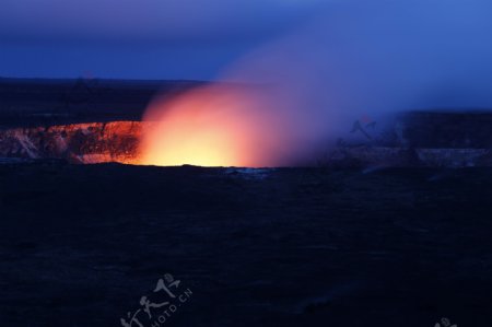 火山熔岩熔浆