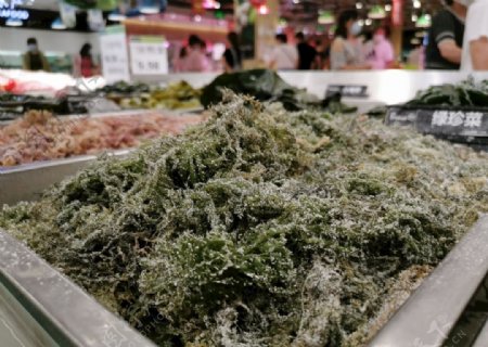 超市里的绿珍菜