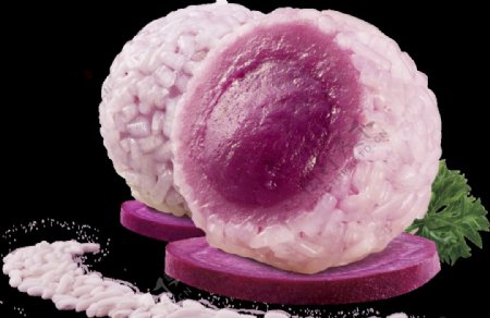 紫薯糯米球三全美食
