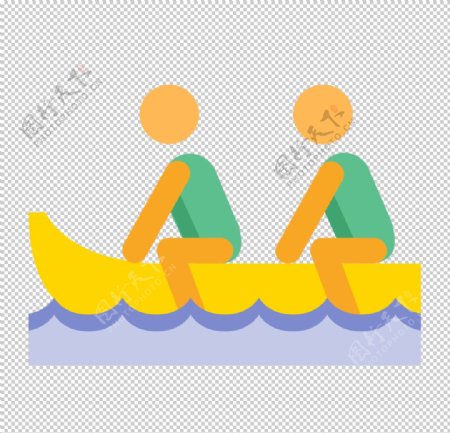 龙舟运动标志图形图标装饰素材