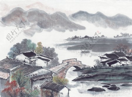 中国国画篇山河